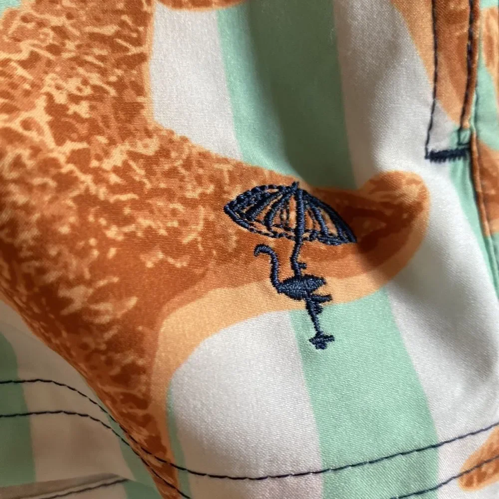 shade critters Kids Starfish Stripe Boys 4 Way Stretch Swim Trunks